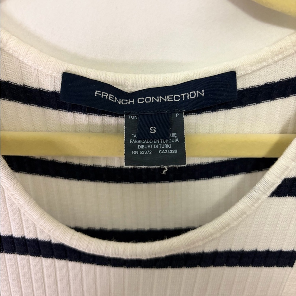 French Connection Black and White Striped Maxi Dress - Picture 3 of 7